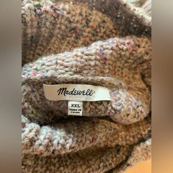 Chunky Madewell confetti knit sweater - Picture 3 of 3